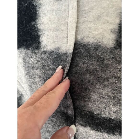 Massimo Women’s Abstract Patched Wool Blend Jacket Sz S Made In Italy - Picture 7 of 12